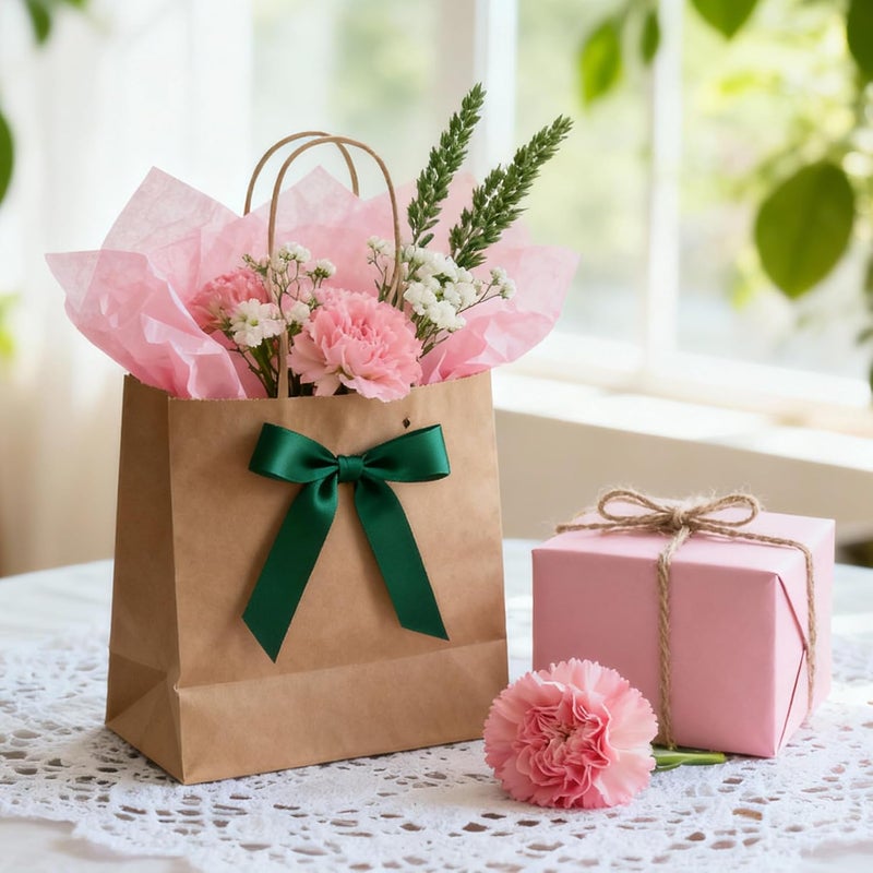 Bobobag 50 Sheets 20"X28" Full Size Pink Tissue Paper Bulk for Gift Bags Valentins Gift Wrapping Weddings Birthday Arts Craft Party Decoration - Image 3